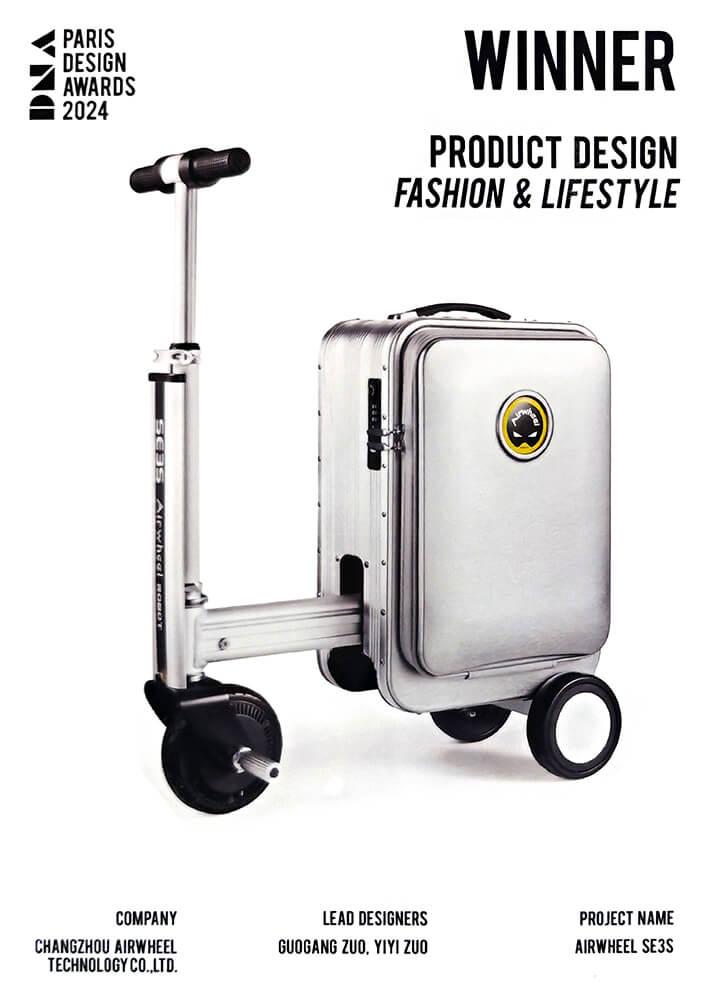 Airwheel SE3S scooter luggage Paris design awards